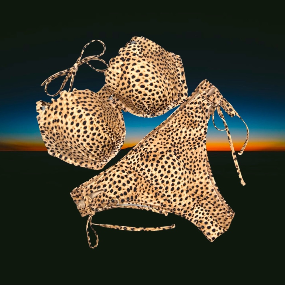 ⚡️SHADE & SHORE⚡️ Cheeky Cheetah Print Bikini